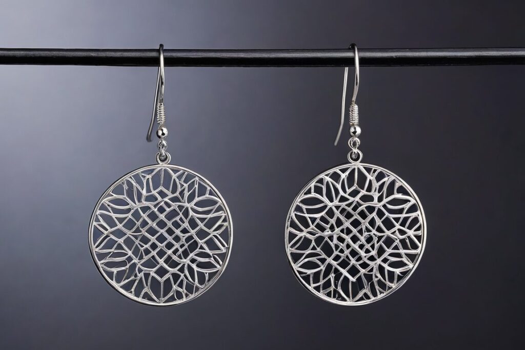 Kolczyki minimalistyczne do cekinowej sukienki