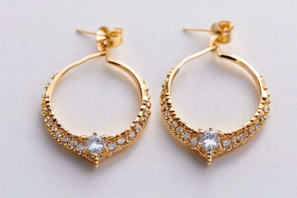 Kolczyki w kształcie koła