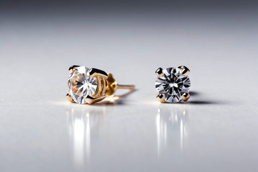 Małe kolczyki sztyfty