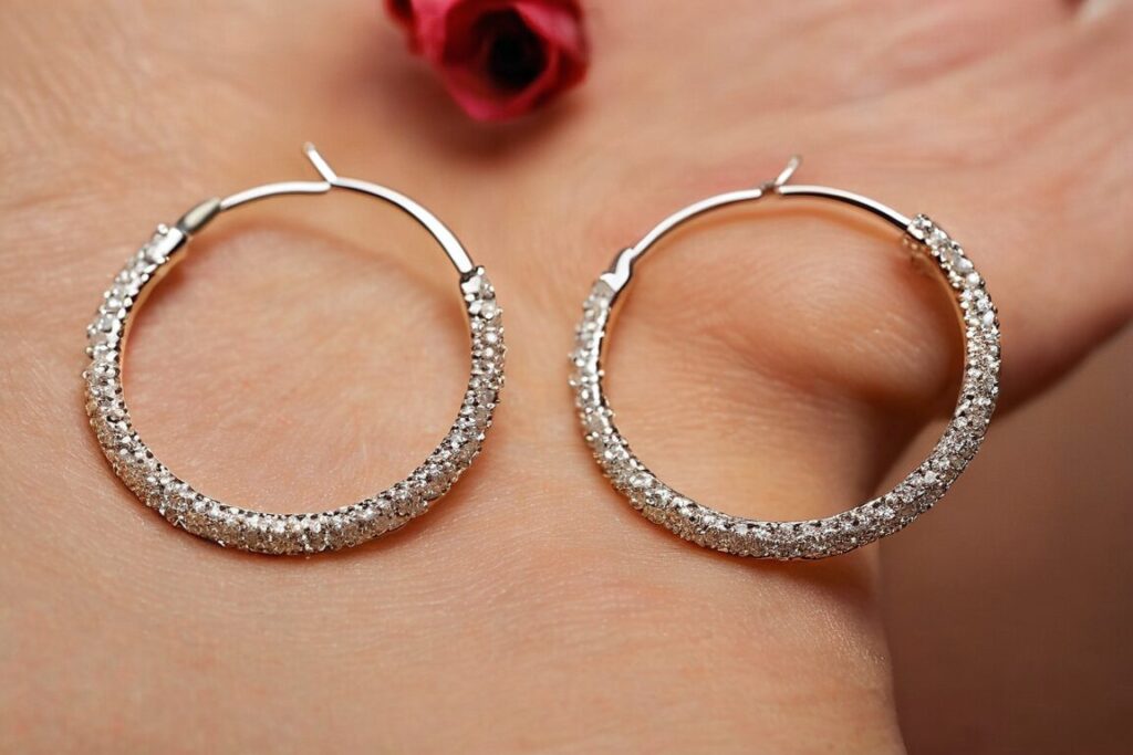 srebrne koła do cekinowej sukienki